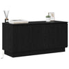 TV Skab med LED Sort eg 100 x 38 x 49 cm Konstrueret træ