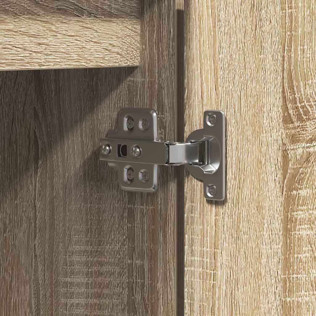 TV Skab med LED Sonoma-eg 100 x 38 x 49 cm Konstrueret træ