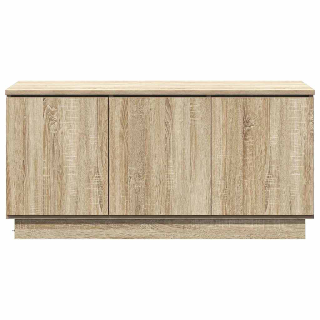 TV Skab med LED Sonoma-eg 100 x 38 x 49 cm Konstrueret træ