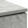 TV Skab med LED Betongrå 100 x 38 x 49 cm Konstrueret træ