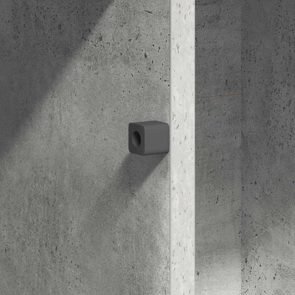 TV Skab med LED Betongrå 100 x 38 x 49 cm Konstrueret træ