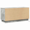 TV Skab med LED Betongrå 100 x 38 x 49 cm Konstrueret træ