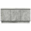 TV Skab med LED Betongrå 100 x 38 x 49 cm Konstrueret træ