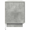 TV Skab med LED Betongrå 100 x 38 x 49 cm Konstrueret træ