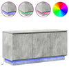 TV Skab med LED Betongrå 100 x 38 x 49 cm Konstrueret træ