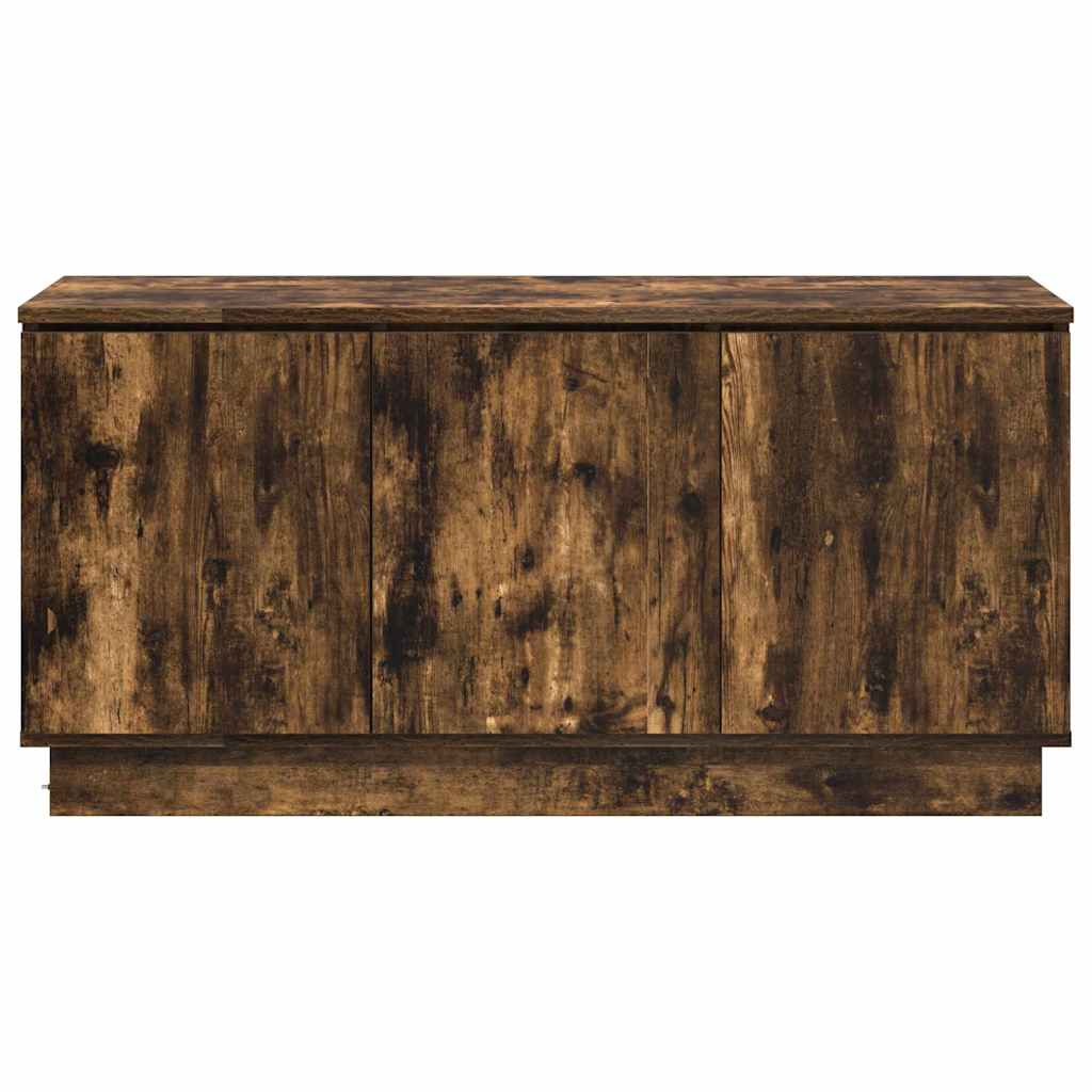 TV Skab med LED Røget eg 100 x 38 x 49 cm Konstrueret træ