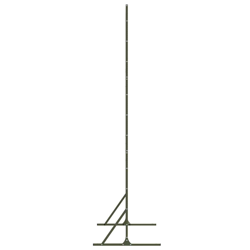 Privatlivsskærm Olivengrøn 100 x 50 x 180 cm Stål