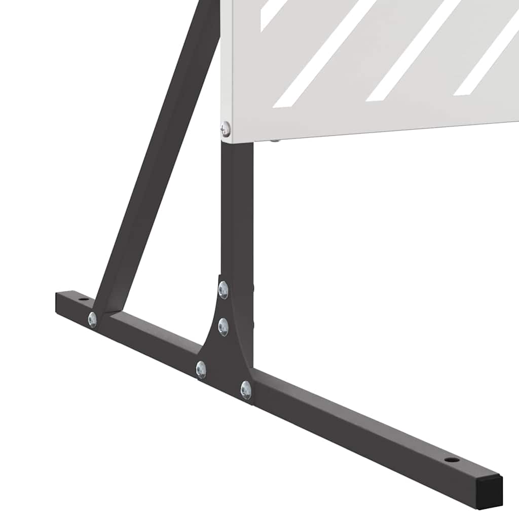 Privatlivsskærm Grå 100 x 50 x 180 cm Stål