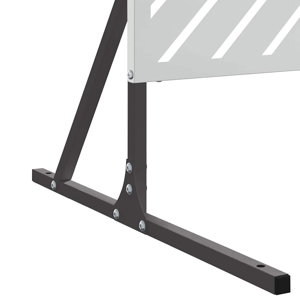 Privatlivsskærm Grå 100 x 50 x 180 cm Stål