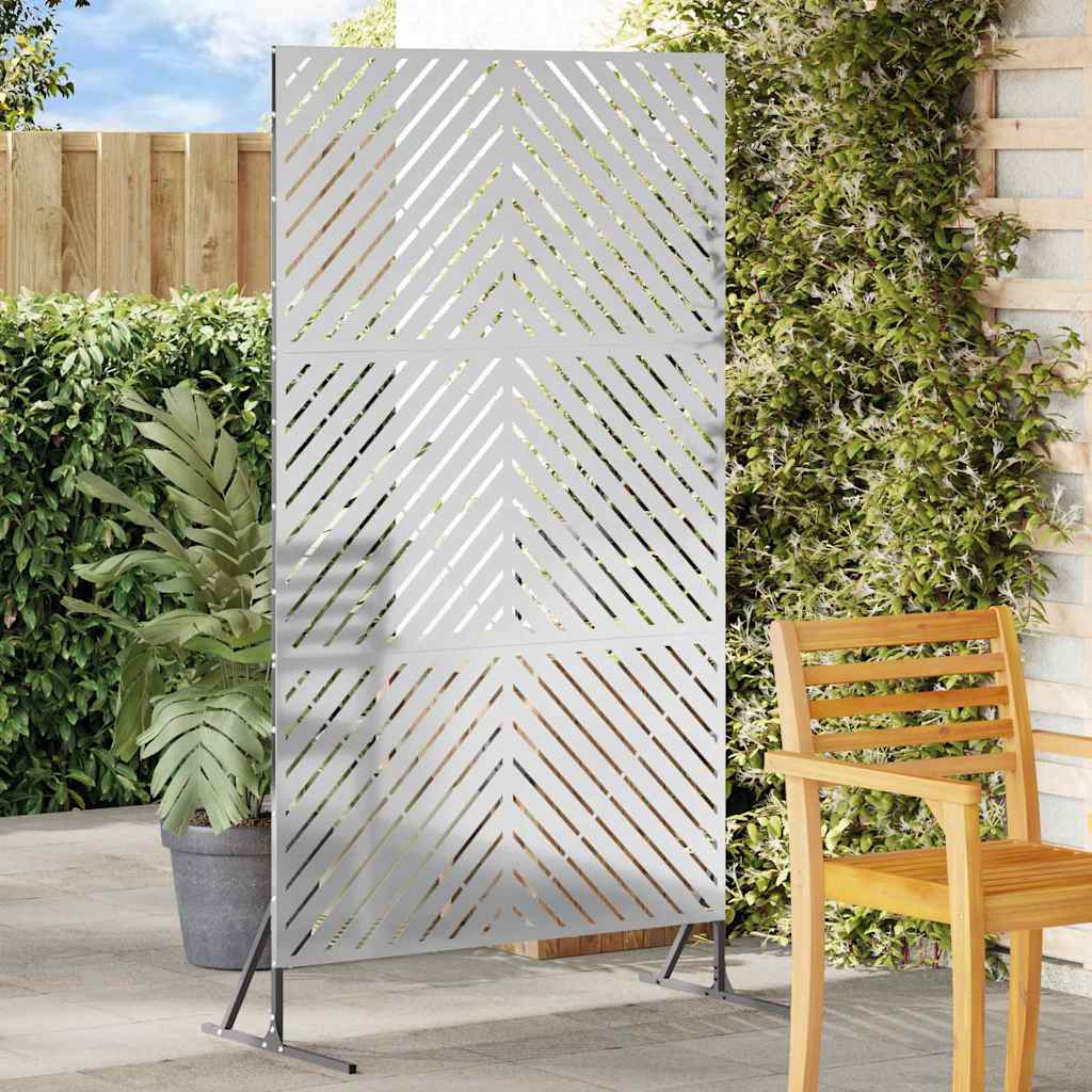 Privatlivsskærm Grå 100 x 50 x 180 cm Stål