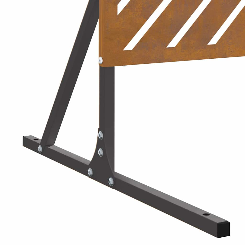 Privatlivsskærm Grå 100 x 50 x 180 cm Stål