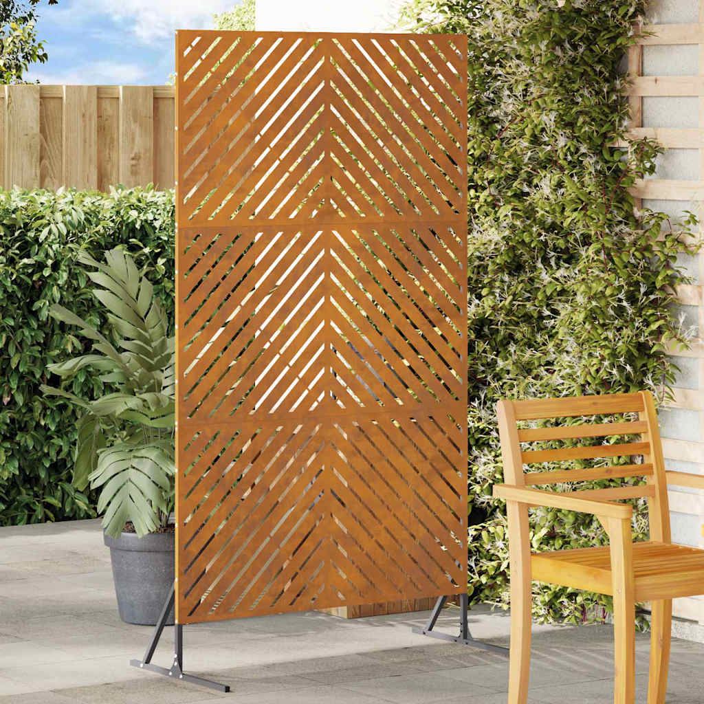 Privatlivsskærm Grå 100 x 50 x 180 cm Stål