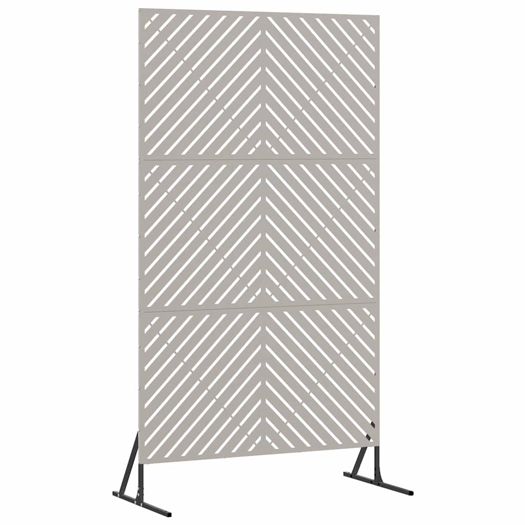 Privatlivsskærm Grå 100 x 50 x 180 cm Stål