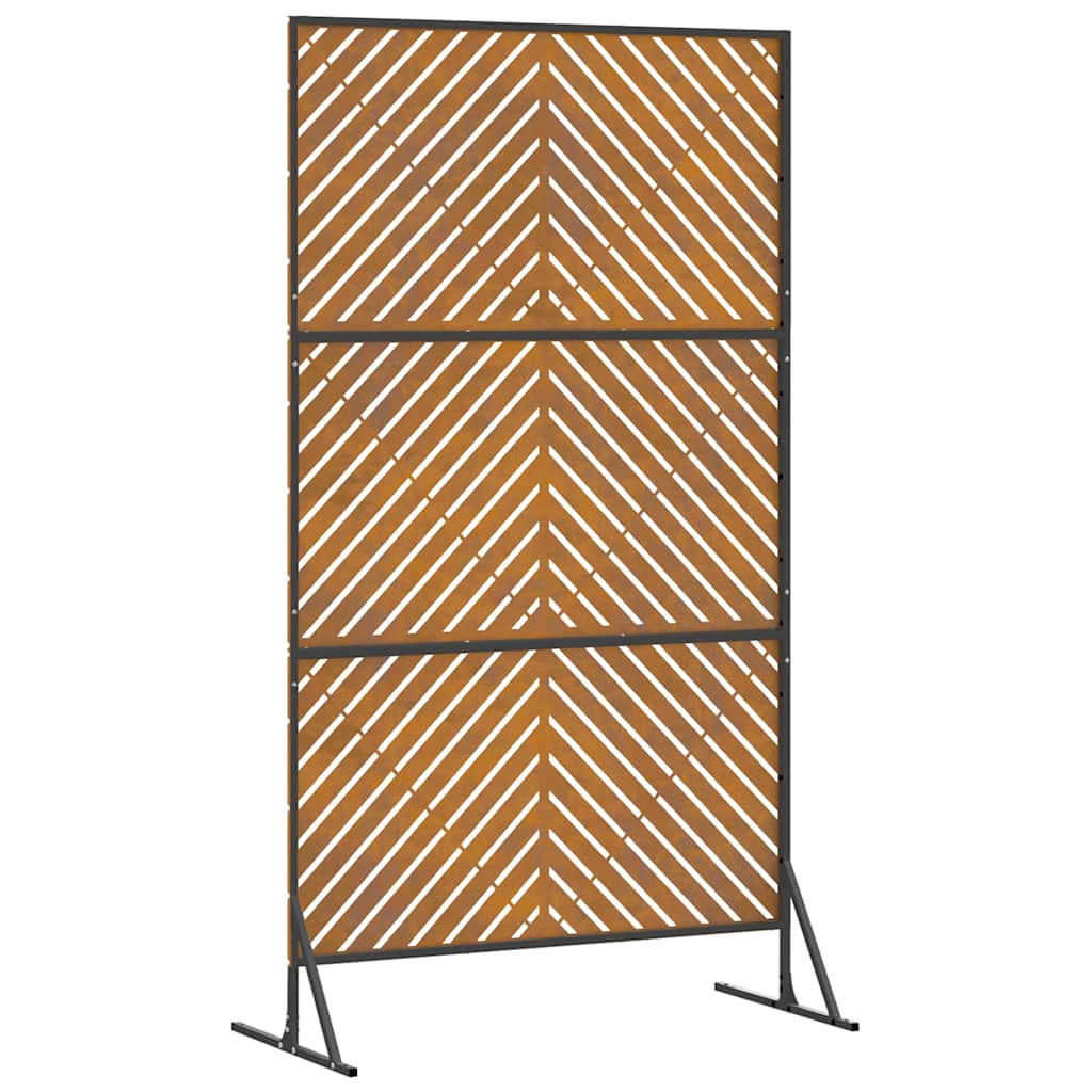 Privatlivsskærm Grå 100 x 50 x 180 cm Stål