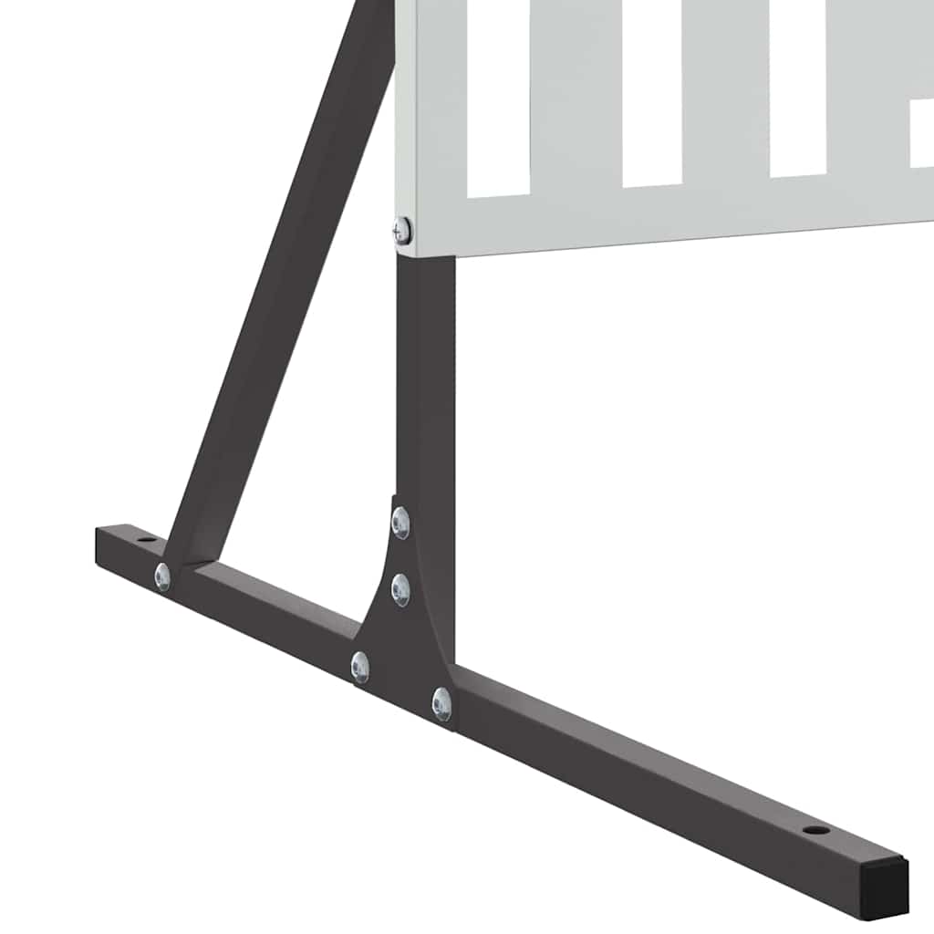 Privatlivsskærm Grå 100 x 50 x 180 cm Stål