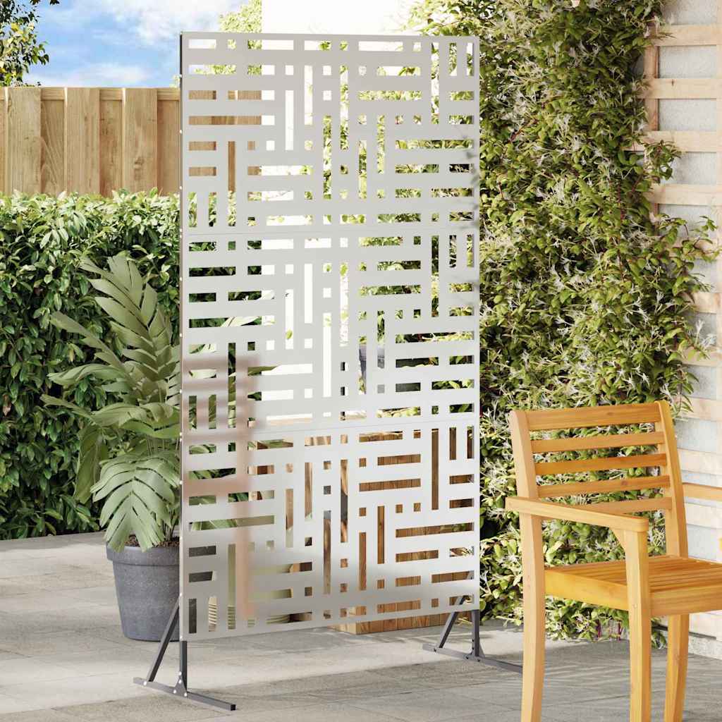 Privatlivsskærm Grå 100 x 50 x 180 cm Stål