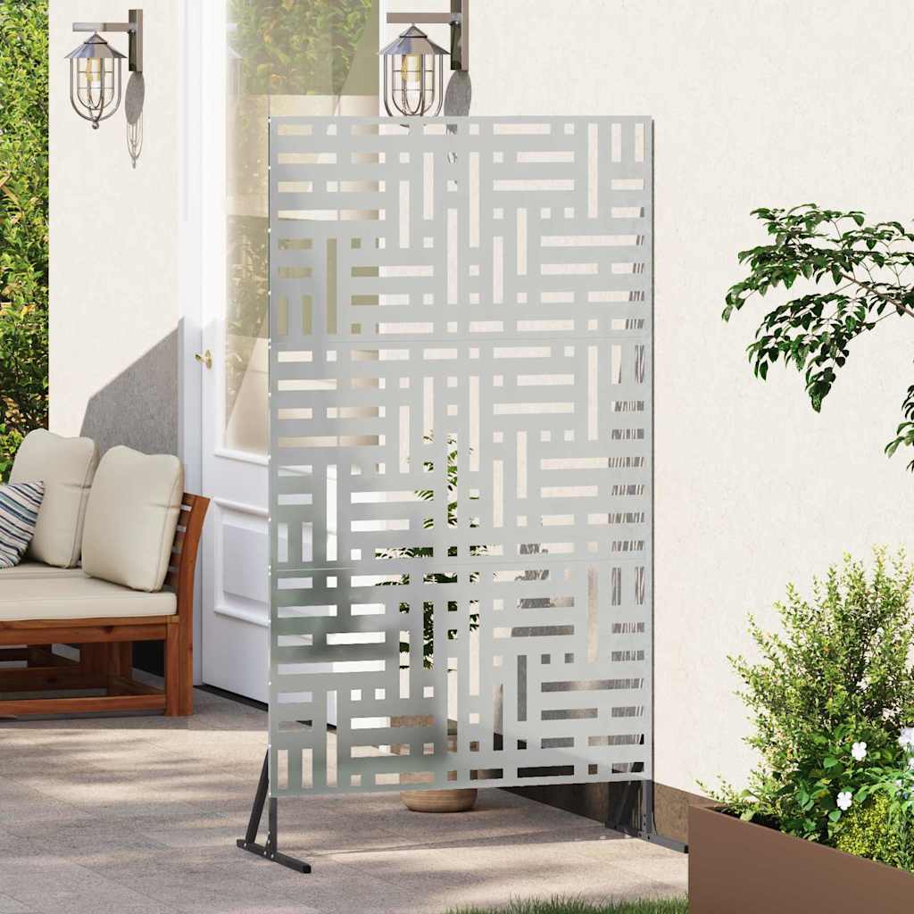 Privatlivsskærm Grå 100 x 50 x 180 cm Stål