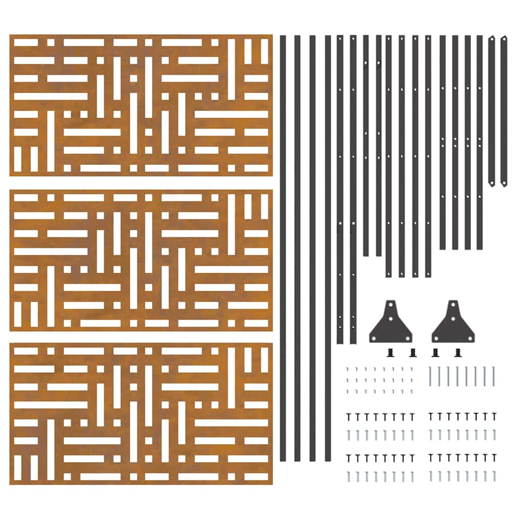 Privatlivsskærm Grå 100 x 50 x 180 cm Stål