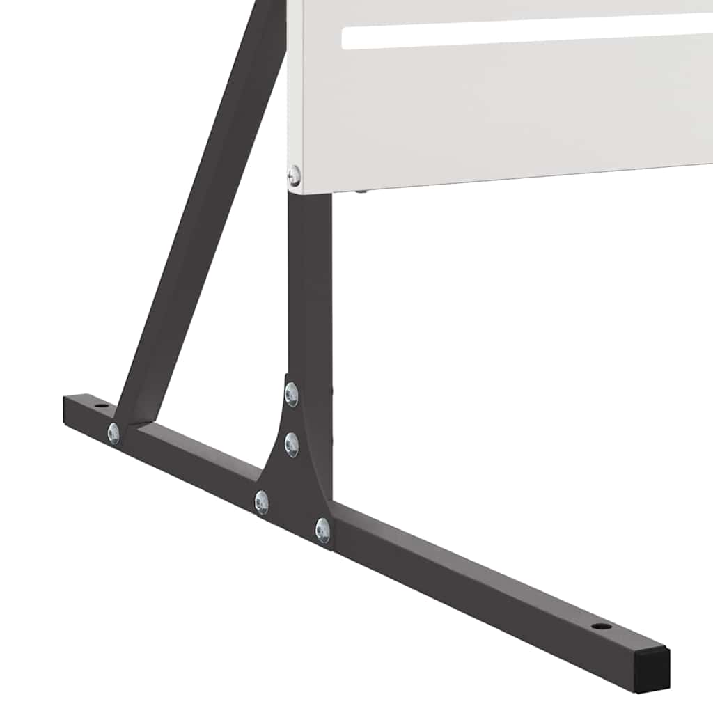 Privatlivsskærm Grå 100 x 50 x 180 cm Stål