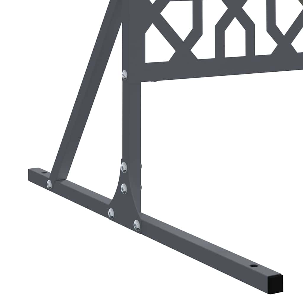 Privatlivsskærm Antracit 100 x 50 x 180 cm Stål