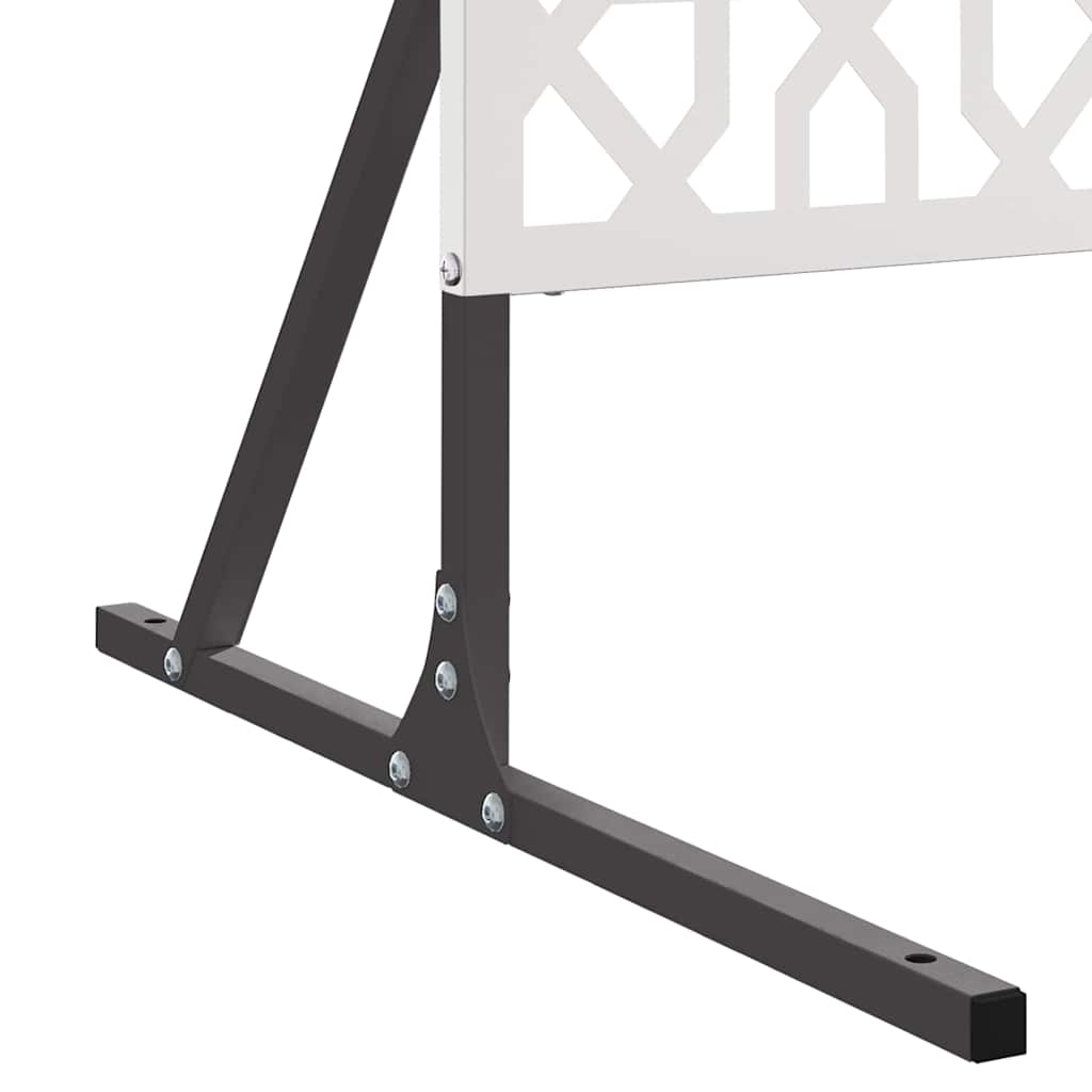 Privatlivsskærm Grå 100 x 50 x 180 cm Stål