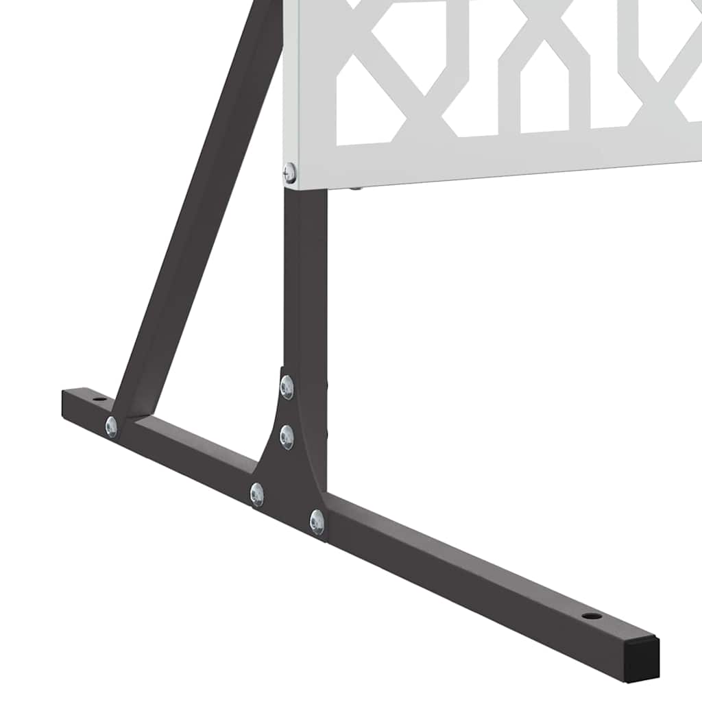 Privatlivsskærm Grå 100 x 50 x 180 cm Stål