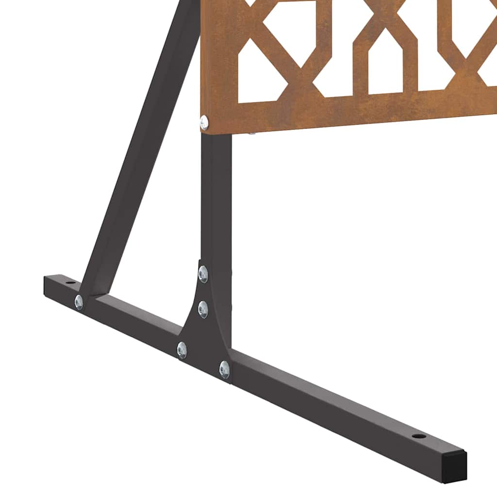 Privatlivsskærm Grå 100 x 50 x 180 cm Stål