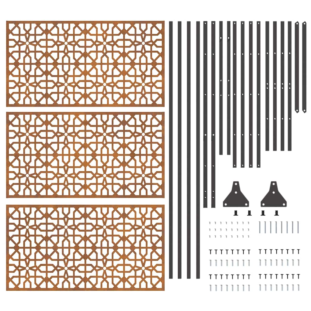 Privatlivsskærm Grå 100 x 50 x 180 cm Stål