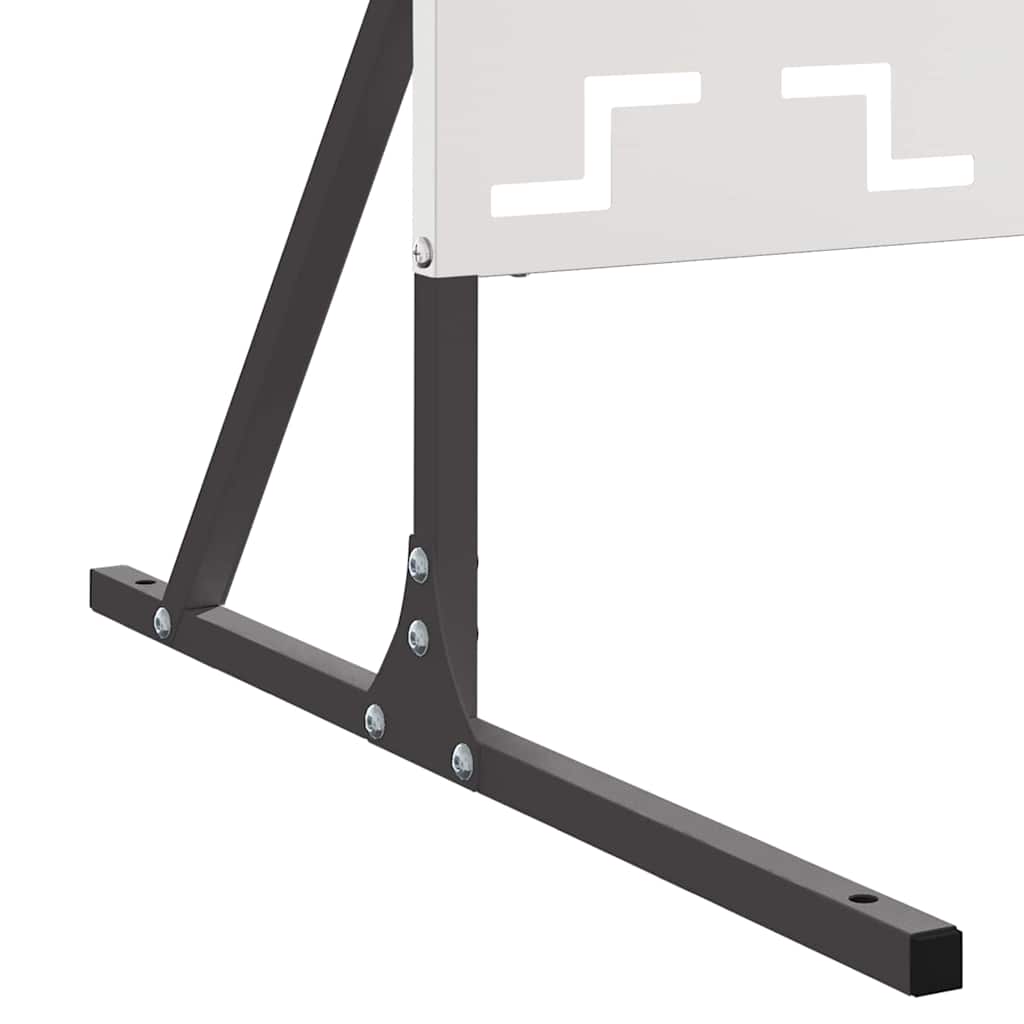 Privatlivsskærm Grå 100 x 50 x 180 cm Stål