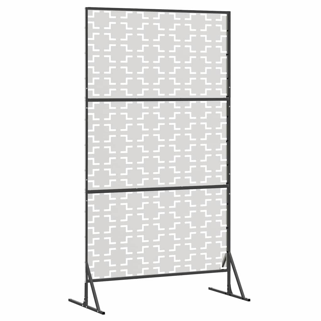 Privatlivsskærm Grå 100 x 50 x 180 cm Stål