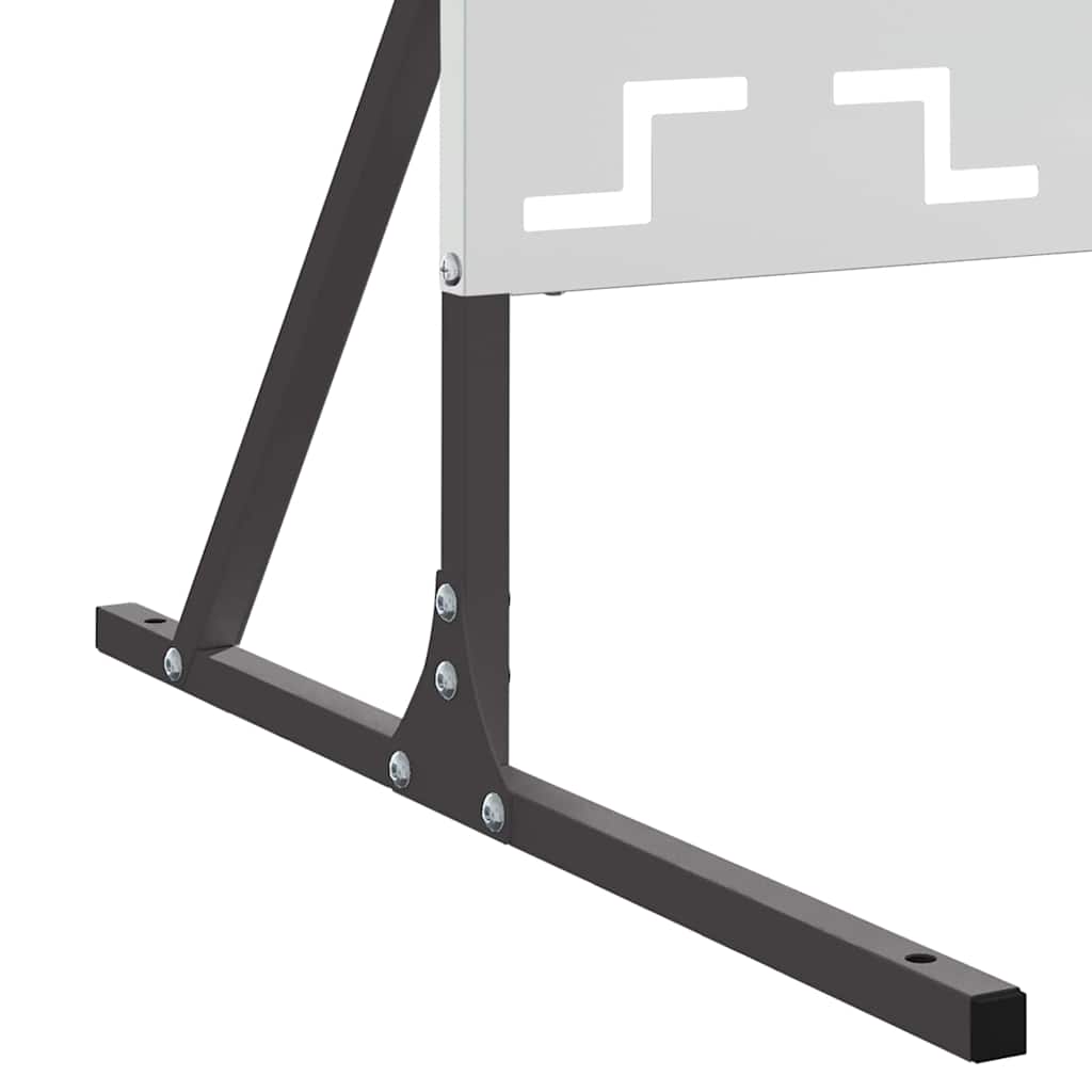 Privatlivsskærm Grå 100 x 50 x 180 cm Stål