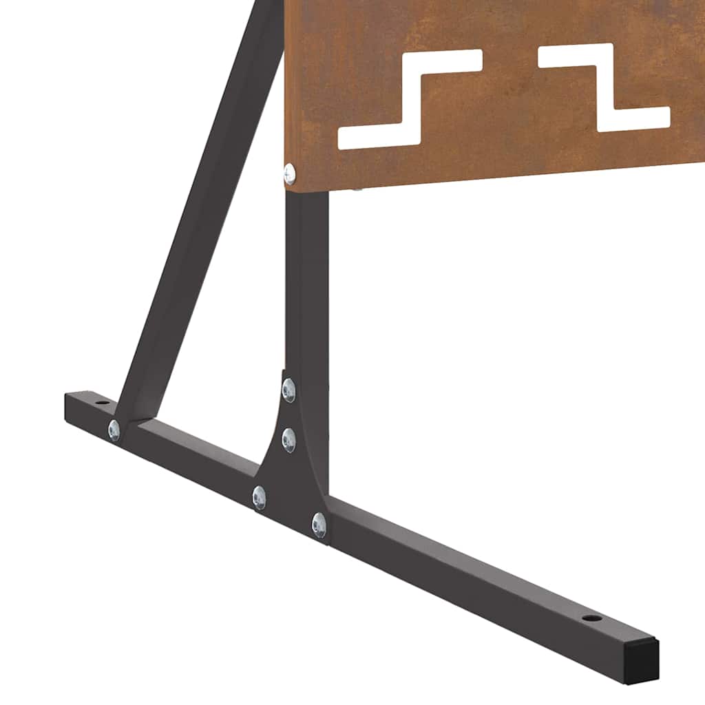 Privatlivsskærm Grå 100 x 50 x 180 cm Stål