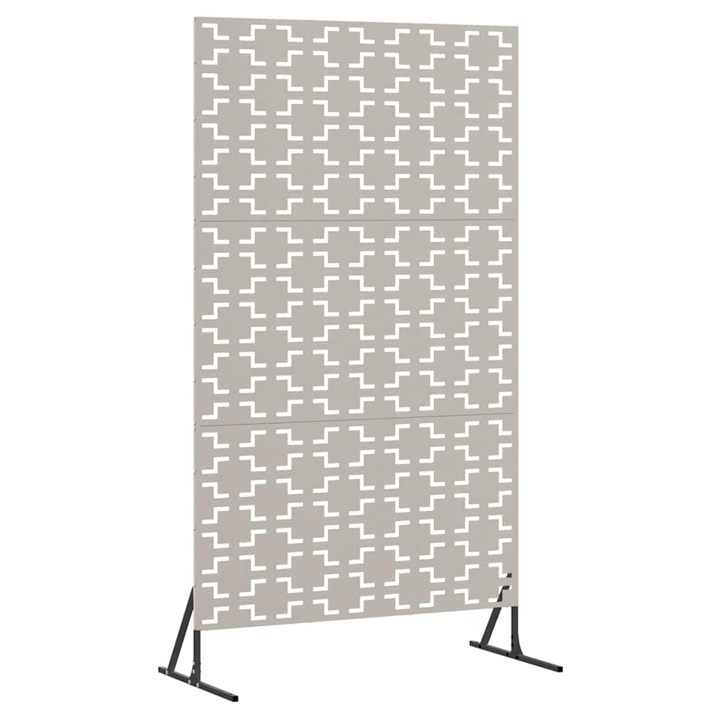 Privatlivsskærm Grå 100 x 50 x 180 cm Stål