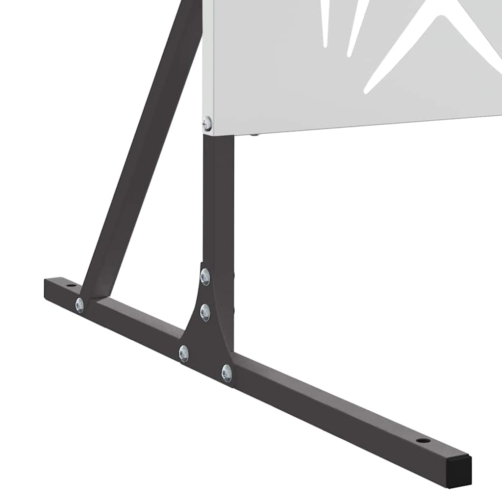 Privatlivsskærm Grå 100 x 50 x 180 cm Stål