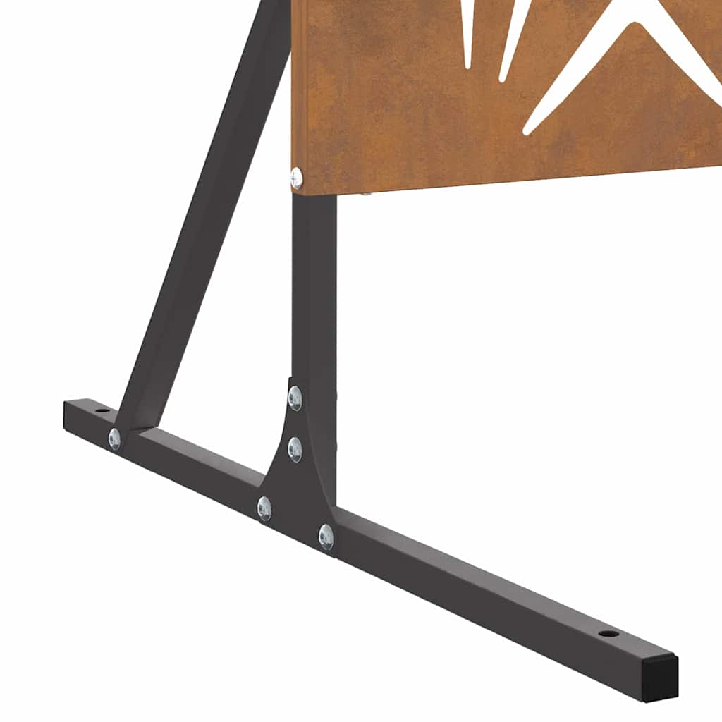 Privatlivsskærm Grå 100 x 50 x 180 cm Stål