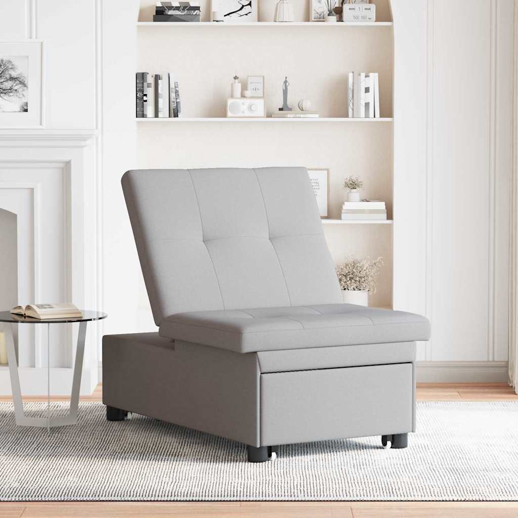 Sovesofa Grå 194 x 67 x 37 cm Stof