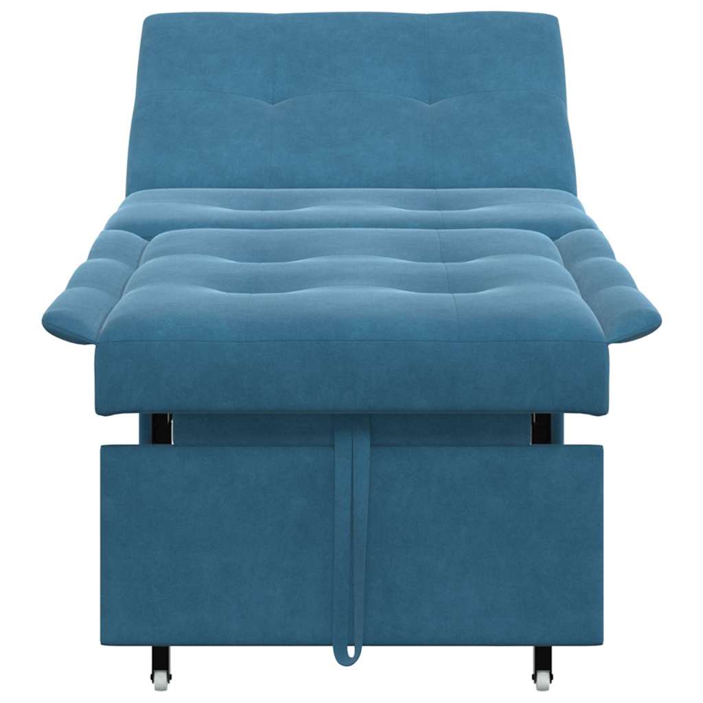 Sovesofa Blå 67 x 194 x 38 cm Fløjl