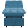 Sovesofa Blå 67 x 194 x 38 cm Fløjl