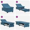 Sovesofa Blå 67 x 194 x 38 cm Fløjl