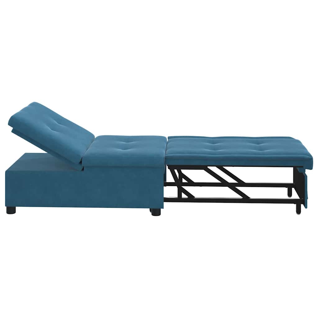Sovesofa Blå 67 x 194 x 38 cm Fløjl