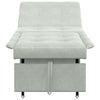 Sovesofa Lysegrå 67 x 194 x 38 cm Fløjl