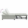 Sovesofa Lysegrå 67 x 194 x 38 cm Fløjl