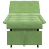 Sovesofa Lysegrøn 67 x 194 x 38 cm Fløjl