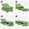 Sovesofa Lysegrøn 67 x 194 x 38 cm Fløjl