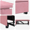 Sovesofa Lyserød 67 x 194 x 38 cm Fløjl