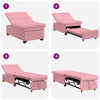 Sovesofa Lyserød 67 x 194 x 38 cm Fløjl