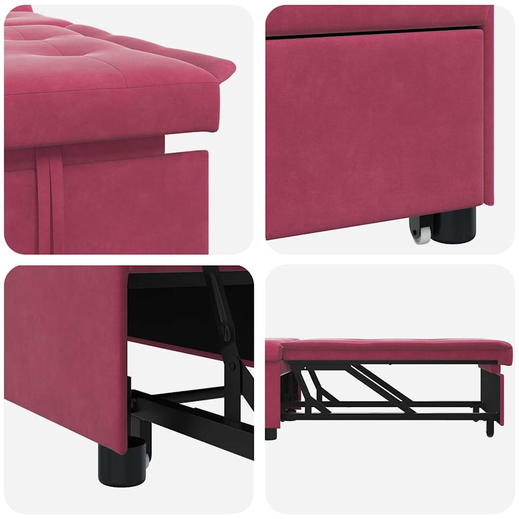 Sovesofa Vinrød 67 x 194 x 38 cm Fløjl