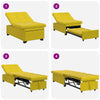 Sovesofa Gul 67 x 194 x 38 cm Fløjl