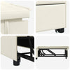 Sovesofa Creme 67 x 194 x 38 cm Fløjl