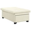 Sovesofa Creme 67 x 194 x 38 cm Fløjl